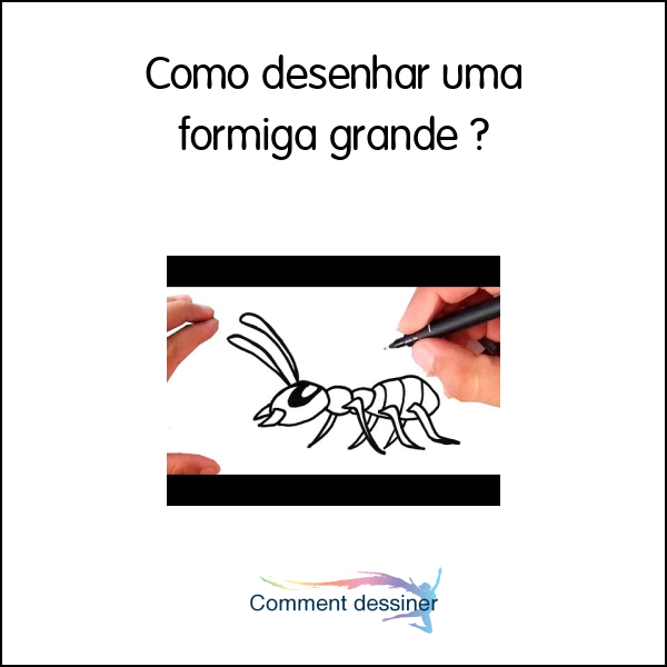 Como desenhar uma formiga grande